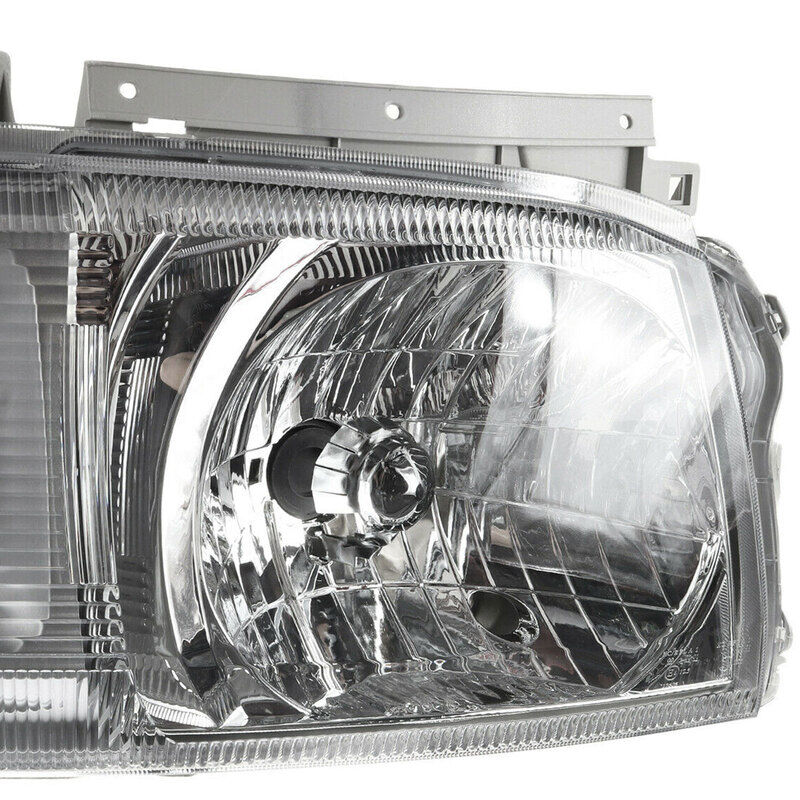 Pair Head Light Lamp Chrome Fit For Toyota Hiace TRH KDH Van Bus 2005~2010 HL-TA018 - Machter