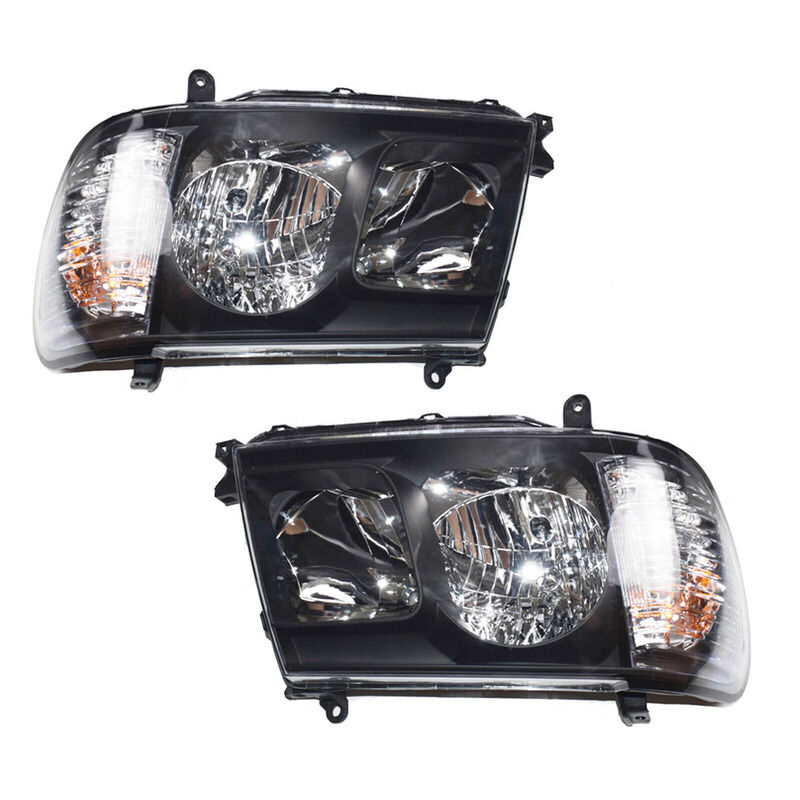 Pair Angel Eyes Head Lights Fit For Toyota Landcruiser 100 Series 2005-2007 HL-TA019 - Machter