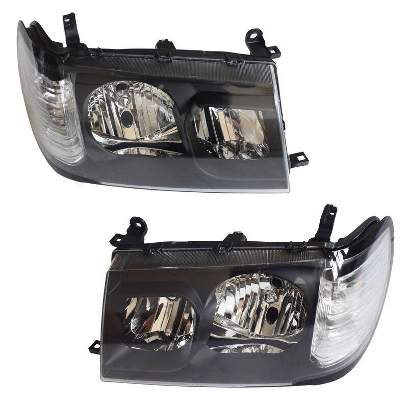 Pair Angel Eye HeadLights Projector Fit For Toyota Landcruiser 100 Series 01/1998-04/2005 HL-TA022 - Machter