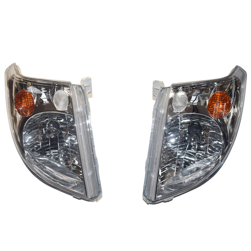 Chrome Pair HeadLights Fit For Toyota Landcruiser Prado 120 Series 2002-2009 HL-TA023 - Machter