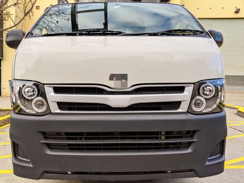 Black CCFL DRL Projector Headlights Fit For Toyota Hiace Van 2011-2014 HL-TA068LS - Machter