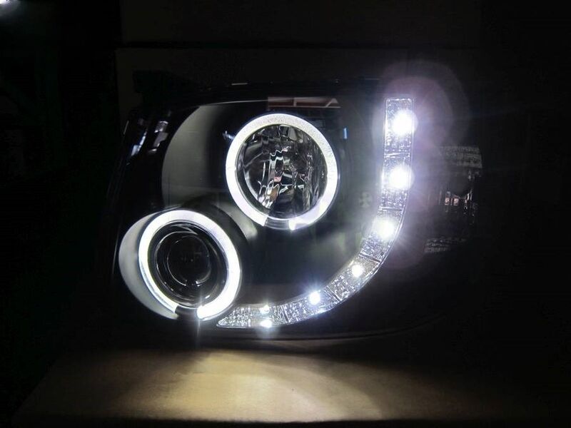 Black CCFL DRL Projector Headlights Fit For Toyota Hiace Van 2011-2014 HL-TA068LS - Machter