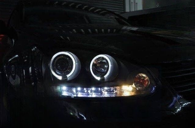 CCFL Angel Eyes Black Projector DRL Headlights Fit For VW Golf 5 V TDI /GTI 2003-2008 HL-VW024LS - Machter