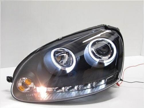 CCFL Angel Eyes Black Projector DRL Headlights Fit For VW Golf 5 V TDI /GTI 2003-2008 HL-VW024LS - Machter