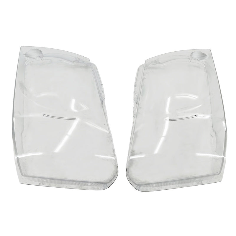 Pair Plastic Headlight Lens Cover Kit Fit For Nissan Patrol GU Y61 2004-2011 HLC-NS001 - Machter
