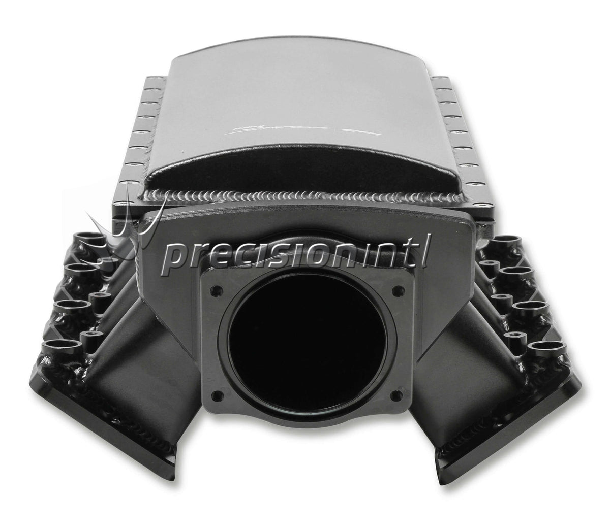 Sniper EFI Fabricated Intake Manifold GM LS3 Black NLA HY838232 - Holley - Inlet & Intake Manifolds - Holley