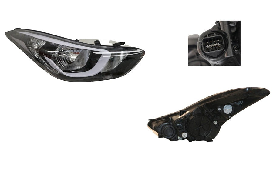 Headlight (RHS) Hyundai Elantra MD3 2013 - 2015 HYLT - HEL - 31R - Sterling Parts - Headlight Assemblies - Sterling Parts