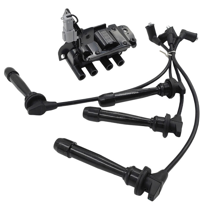 Ignition Coil Pack & Lead Kit Fit For Kia Cerato LD Rio JB For Hyundai Accent Getz TB L4 1.6L G4EC G4ED 2001-2011 ICKIT-HY001 - Machter