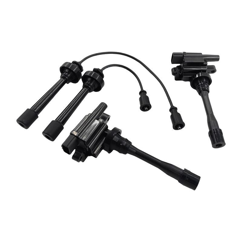 Ignition Coils Spark Plug Leads Service Kit Fit For Mitsubishi Lancer CE CG CH Outlander ZE 4 Cylinder 16V ICKIT-MB001 - Machter