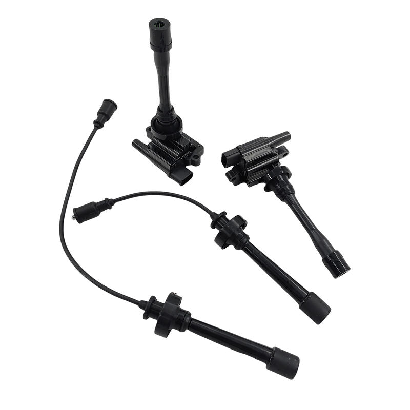 Ignition Coils Spark Plug Leads Service Kit Fit For Mitsubishi Lancer CE CG CH Outlander ZE 4 Cylinder 16V ICKIT-MB001 - Machter