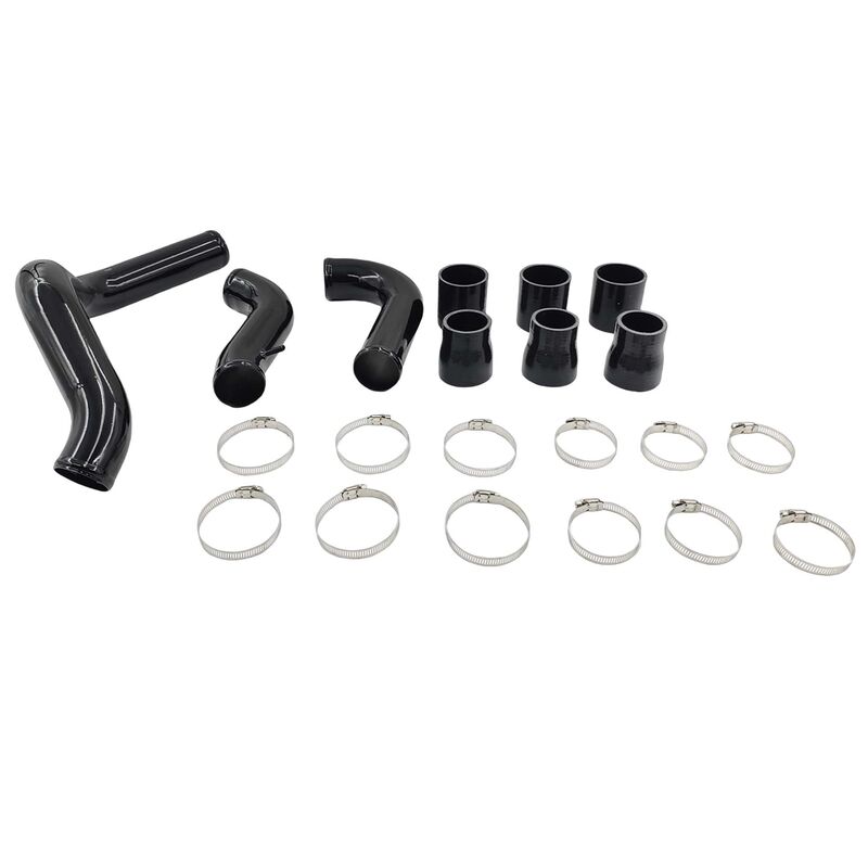 Intercooler Piping Kit With Joints & Clamps Black Fit For Nissan Navara D40 Turbo 2.5L YD25DDTI Engine 2005-2014 ICP-NS001-BLK - Machter