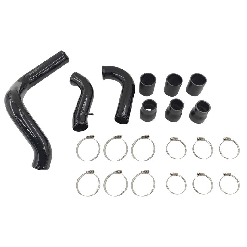 Intercooler Piping Kit With Joints & Clamps Black Fit For Nissan Navara D40 Turbo 2.5L YD25DDTI Engine 2005-2014 ICP-NS001-BLK - Machter