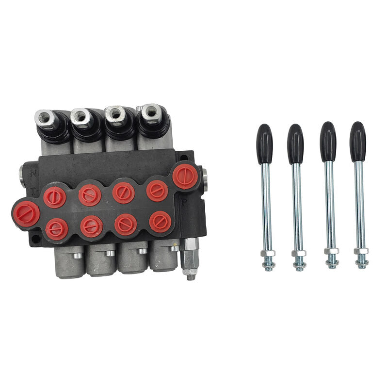 4 Spool P40 Hydraulic Directional Control Valve Fit For Tractor Loader Wood Chipper Excavator Forklift ICV-P40 - Machter