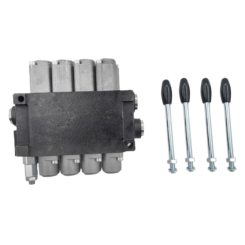 4 Spool P40 Hydraulic Directional Control Valve Fit For Tractor Loader Wood Chipper Excavator Forklift ICV-P40 - Machter