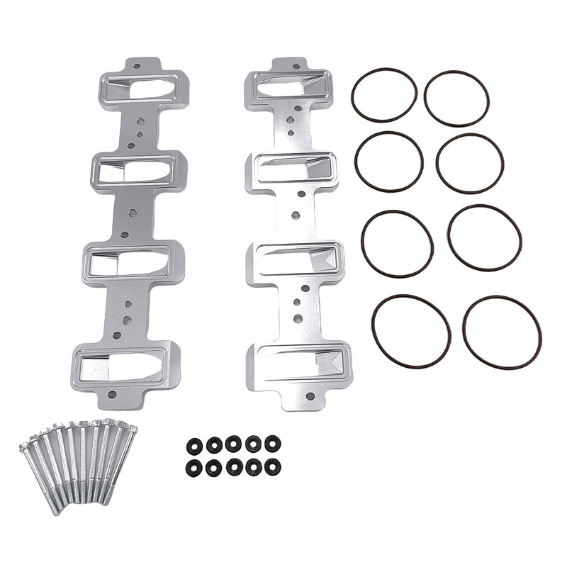 Aluminium Intake Manifold Adapter Plate Kit for LS Cathedral Port Cylinder Head - Machter