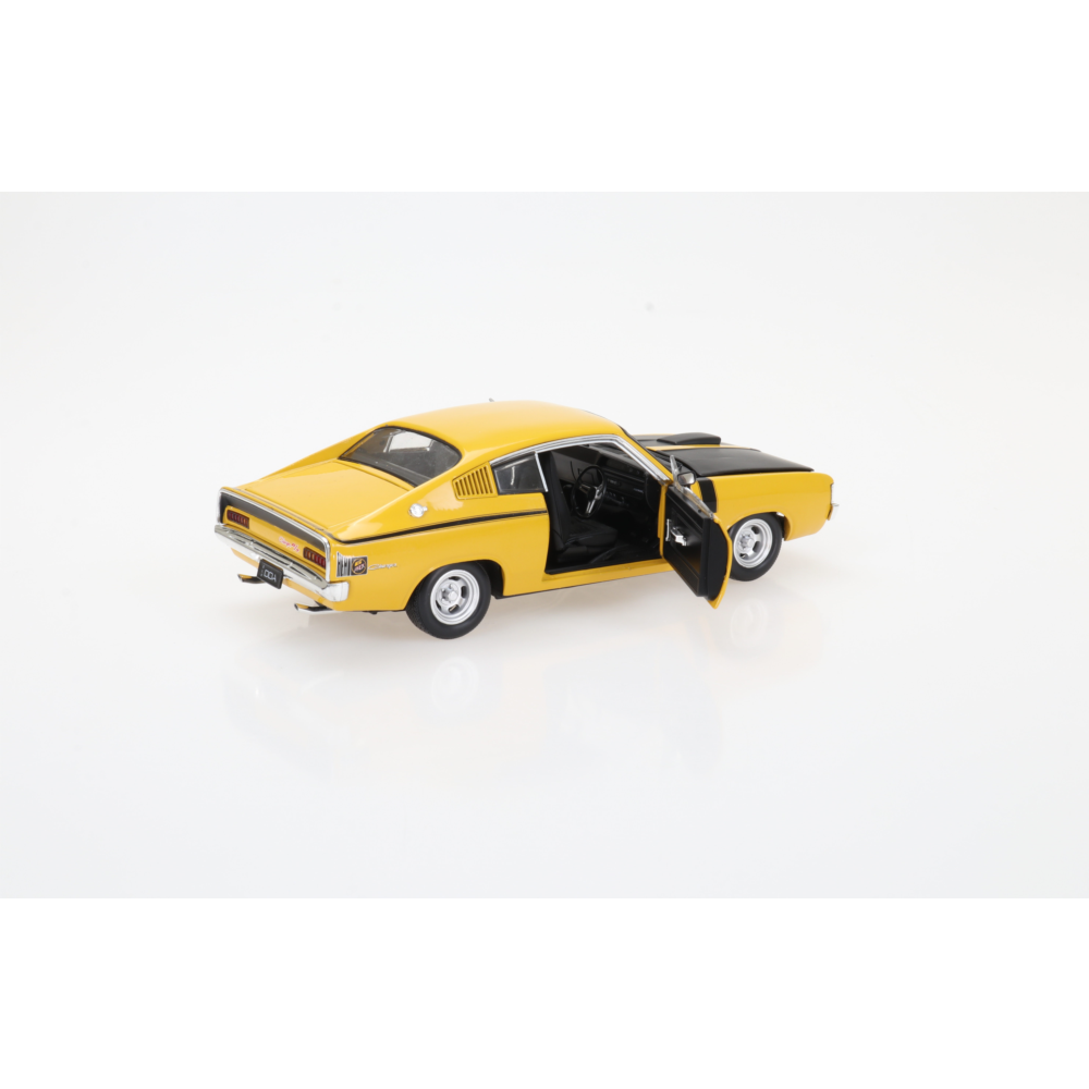 Chrysler Valiant Charger E38 Yellow Diecast Model Car 1:24 Scale (Approx. 18–20cm) Collectible | Universal Auto Spares