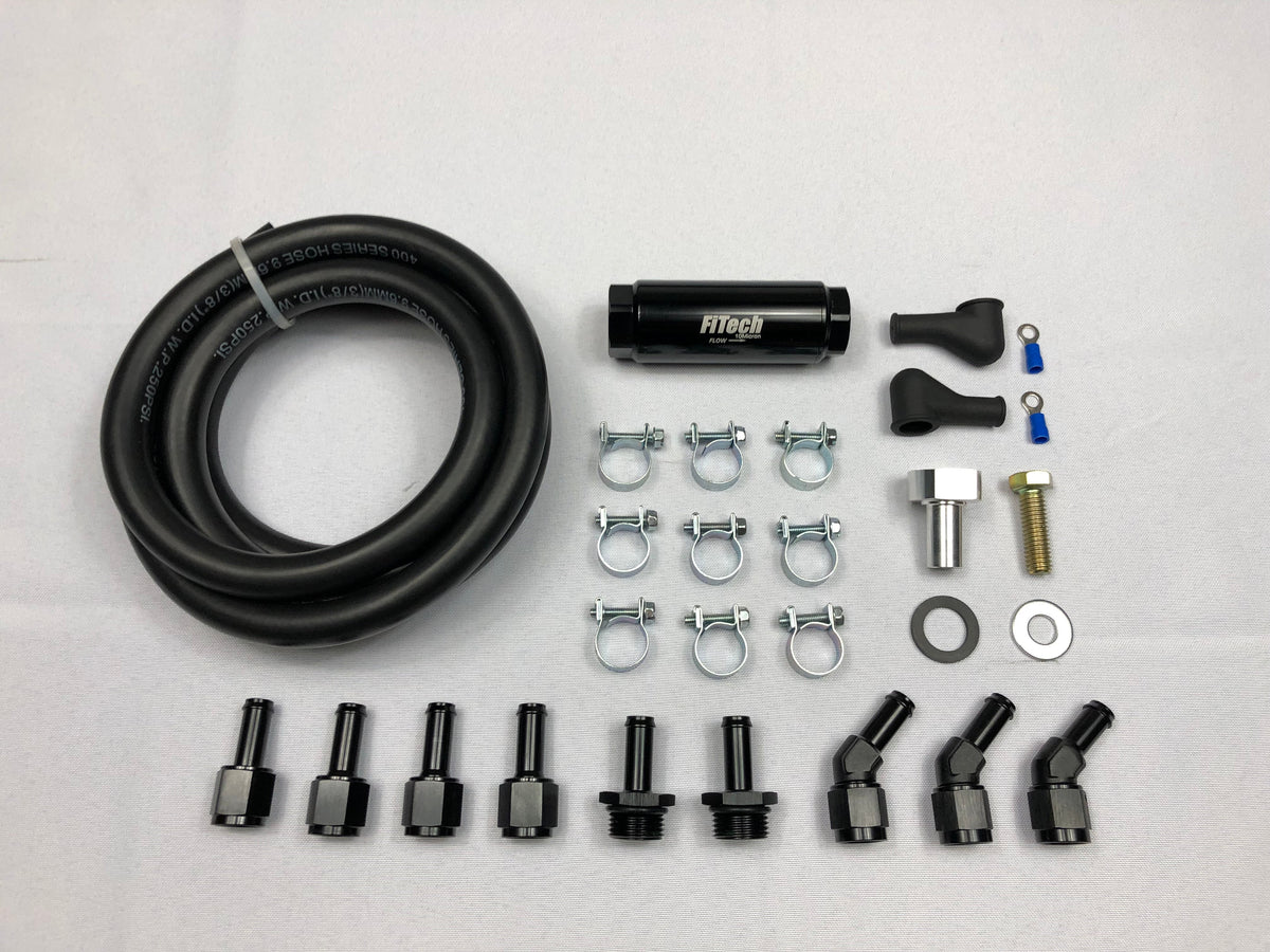 GO Fuel Force Fuel Surge Tank With Internal 340LPH Pump FI50004 - FiTech - Electric Fuel Pumps - FiTech
