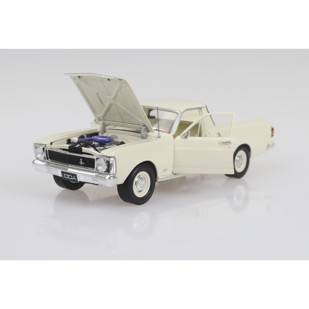 1969 Ford XW Falcon Ute 6 Cylinder White Diecast Model Car 1:24 Scale (Approx. 18–20cm) Collectible | Universal Auto Spares