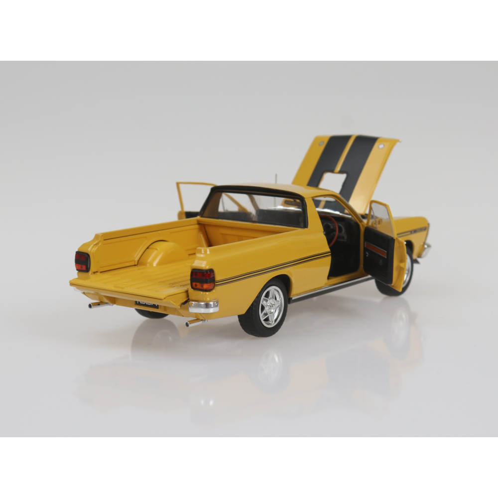 1971 Ford XY Falcon GTHO Ute 351 Yellow Ochre Diecast Model Car 1:24 Scale (Approx. 18–20cm) Collectible | Universal Auto Spares