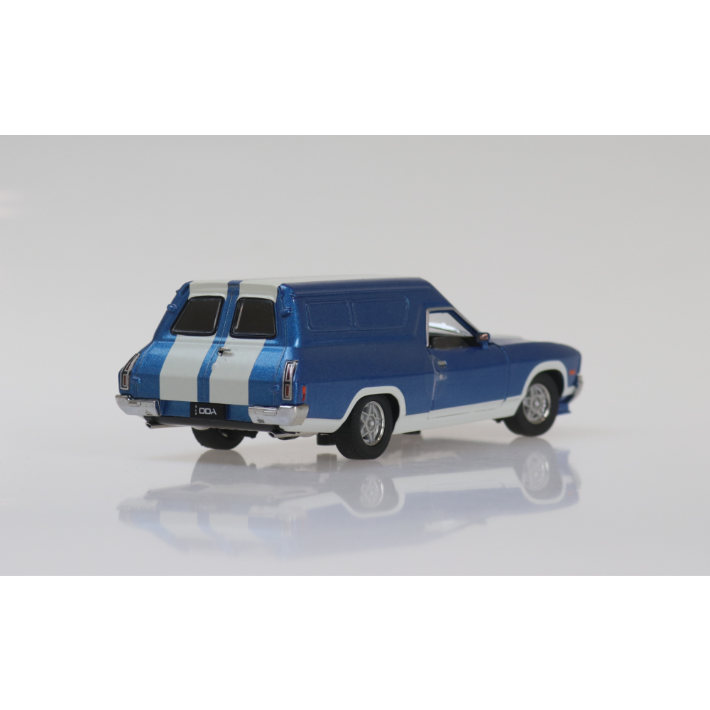 Ford Falcon XC Panel Van Dark Blue with White Stripes Diecast Model Car 1:32 Scale (Approx. 14–15cm) Collectible | Universal Auto Spares