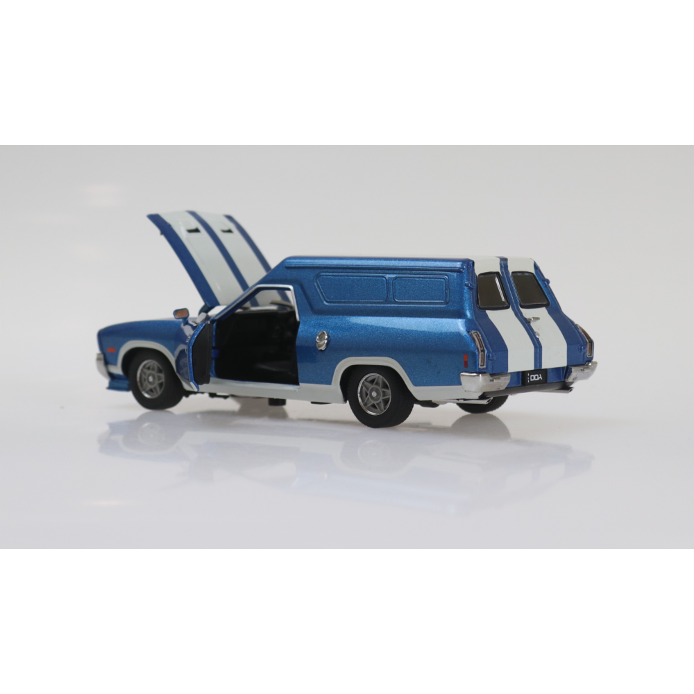 Ford Falcon XC Panel Van Dark Blue with White Stripes Diecast Model Car 1:32 Scale (Approx. 14–15cm) Collectible | Universal Auto Spares