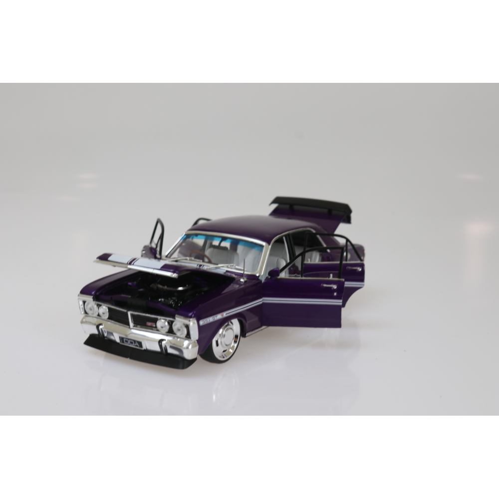 Ford XY Falcon GTHO Custom Purple Diecast Model Car 1:24 Scale (Approx. 18–20cm) Collectible | Universal Auto Spares