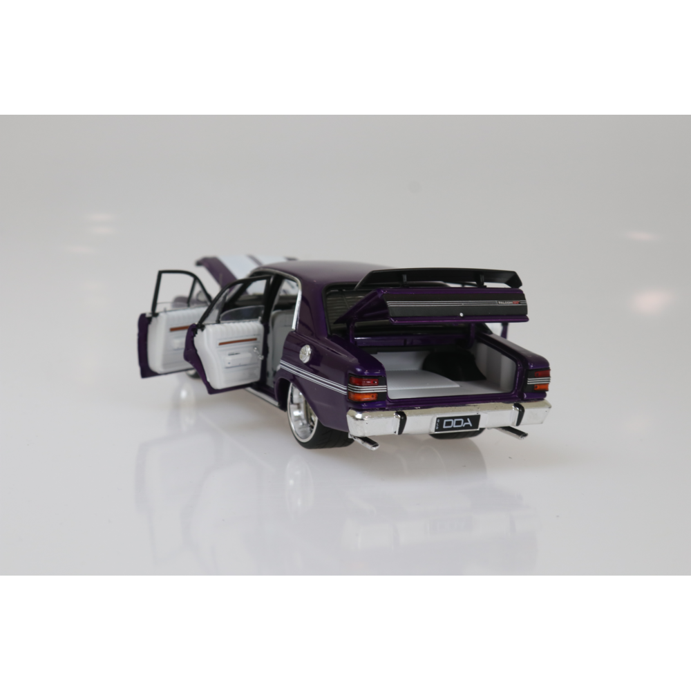 Ford XY Falcon GTHO Custom Purple Diecast Model Car 1:24 Scale (Approx. 18–20cm) Collectible | Universal Auto Spares