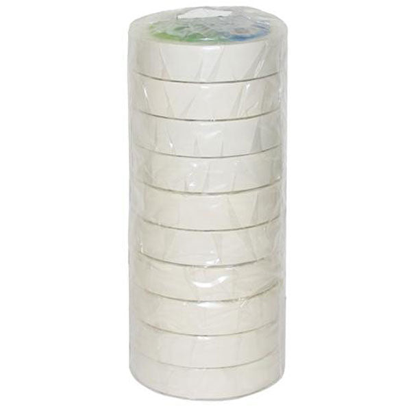 PVC Electrical Tape 18mm x 20m White 10 Pack - NITTO