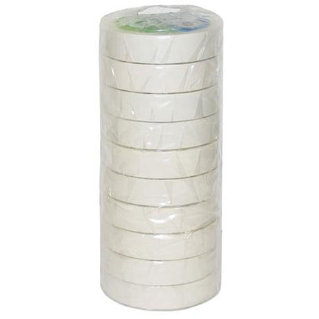 PVC Electrical Tape 18mm x 20m White 10 Pack - NITTO