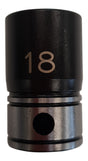 Dual Action 18mm 1/2" Drive Thin Wall Impact Socket - Action Industrial