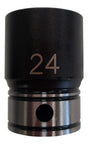 Dual Action 24mm 1/2" Drive Thin Wall Impact Socket - Action Industrial