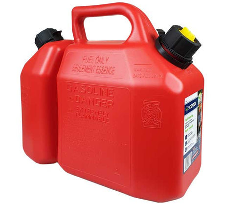 Fuel & Oil Jerry Can Combo 6L + 2.5L Red - Scepter | Universal Auto Spares