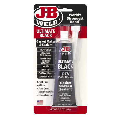 Ultimate Black RTV Silicone Gasket Maker & Sealant 85g - J-B Weld