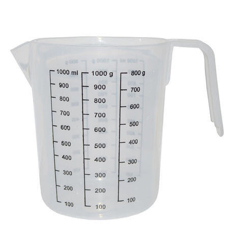 Plastic Measuring Jug 1LTR Capacity with Printed Scale - AUTOKING