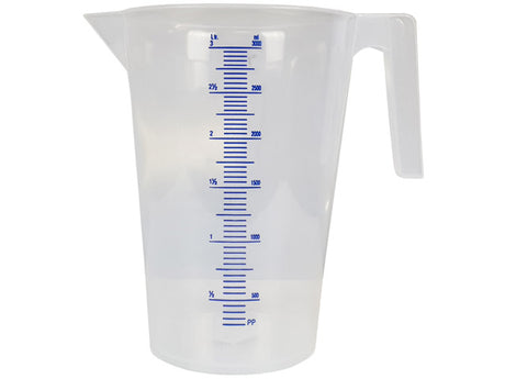 Plastic Measuring Jug 3LTR Capacity with Printed Scale - AUTOKING | Universal Auto Spares