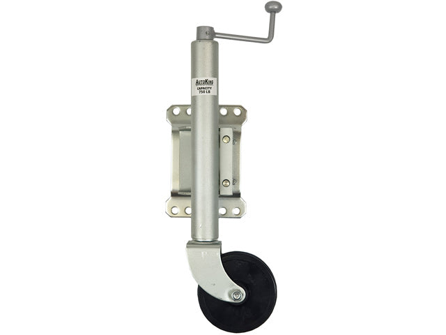 Jockey Wheel Swivel Bracket & 6" Solid Rubber Tyre 340KG Rated - AUTOKING