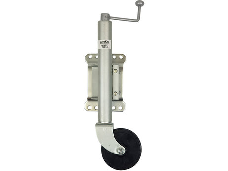 Jockey Wheel Swivel Bracket & 6" Solid Rubber Tyre 340KG Rated - AUTOKING