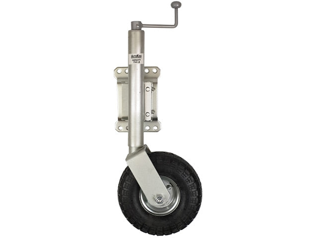 Jockey Wheel Swivel Bracket & 10" Pneumatic Tyre 340KG Rated - AUTOKING | Universal Auto Spares