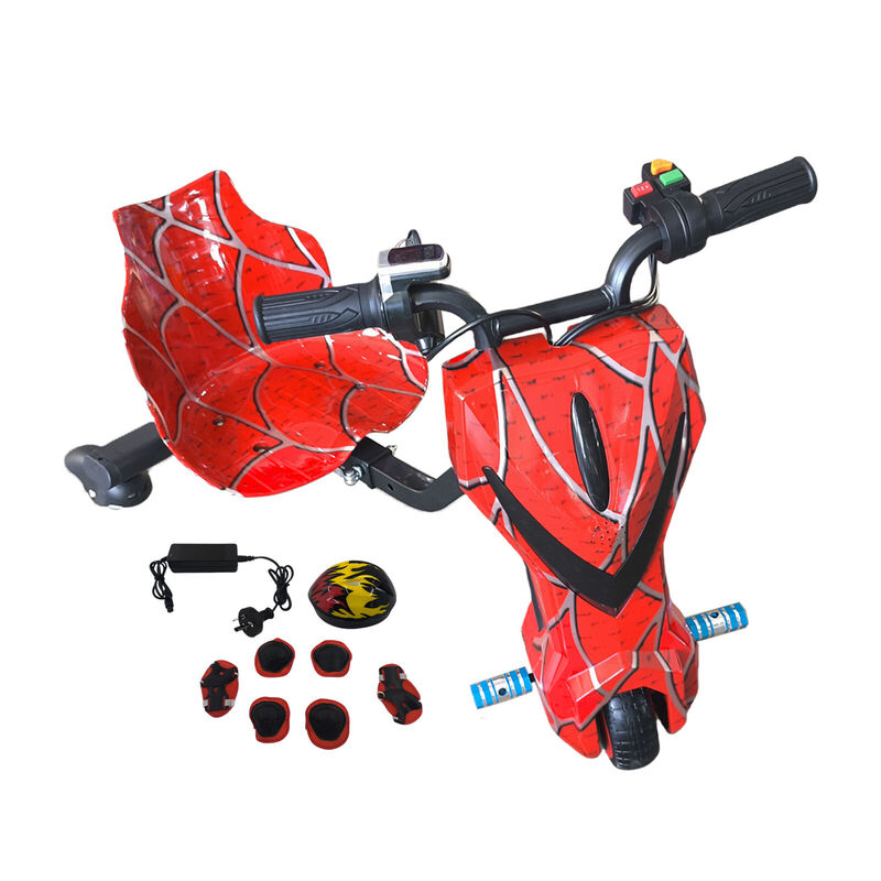Electric Drift Go Kart for Kids 3 Wheel Ride On Trike with Bluetooth & 350W Spider KART-01R - Machter