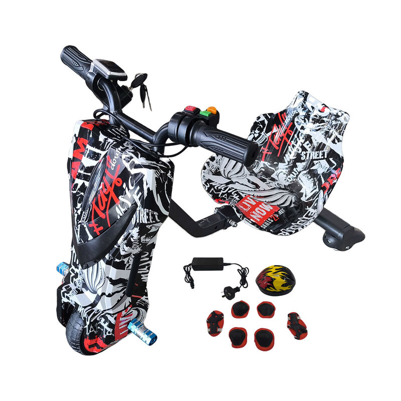 Electric Drift Go Kart For Kids 3 Wheel Ride On Trike With Bluetooth & 350W Pirate KART-01S - Machter