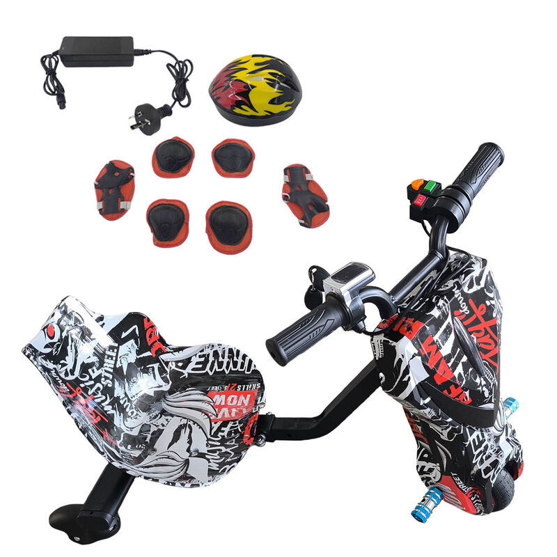 Electric Drift Go Kart For Kids 3 Wheel Ride On Trike With Bluetooth & 350W Pirate KART-01S - Machter