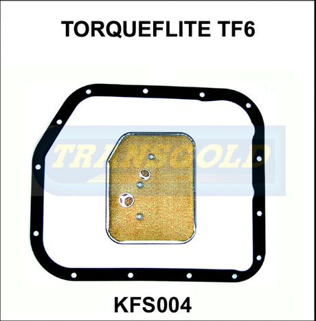 Transmission Filter Kit Fits Valiant, Dodge, Mitsubishi GfS4 T/F6 (904) KFS004 - Transgold