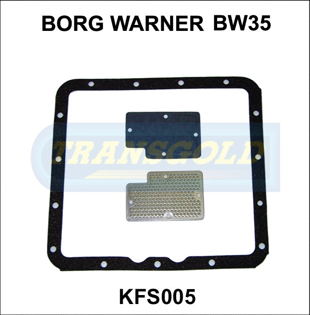 Transmission Filter Kit Fits BW35, Fiat, Ford, Holden, Mazda GfS5 KFS005 - Transgold