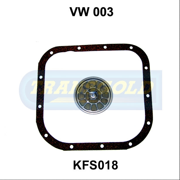 Transmission Filter Kit Fits Volkswagen 003 (Round Filter With Centre Hole) GFS18 KFS018 - Transgold | Universal Auto Spares