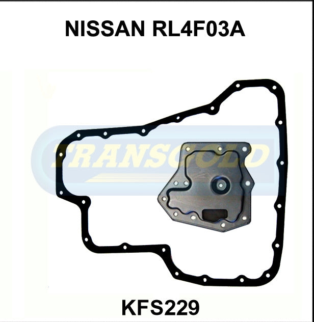 Transmission Filter Kit Fits Jatco Rl4F03A/V Fwd Nissan Pulsar KFS229 - Transgold