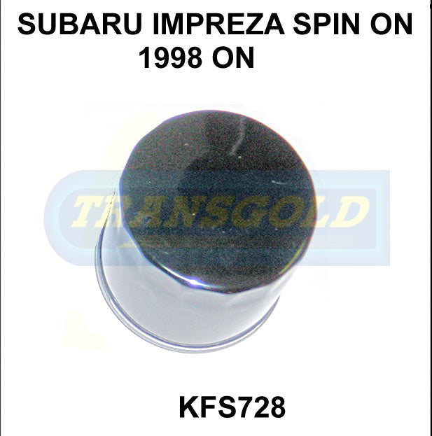 Transmission Filter Kit Fits Subaru Impreza/Liberty/Forrester/Outback Spin On 1998 On KFS728 - Transgold