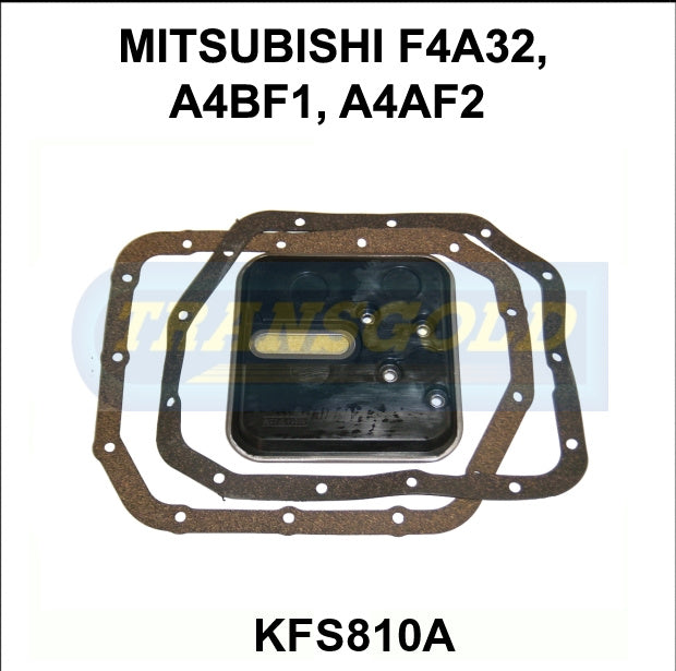 Transmission Filter Kit Fits Hyundai Lantra 1.8L/2.0L DOHC 1995-/Accent 2000 On(2 Gaskets) KFS810A - Transgold