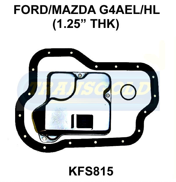 Transmission Filter Kit Fits Ford/Mazda G4Ael/Hl (1.25" Thick) KFS815 - Transgold