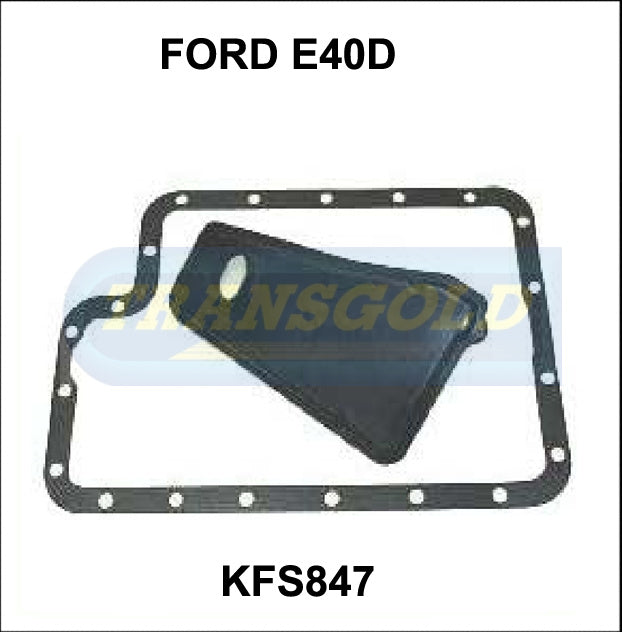 Transmission Filter Kit Fits Ford E40D All Plastic Filter 4WD KFS847 - Transgold