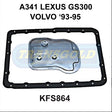 Transmission Filter Kit Fits Lexus GS300, Volvo '93-95 A341 KFS864 - Transgold